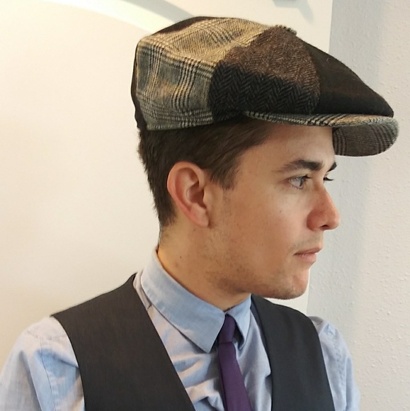 Men's Wool Newsboy Cap - Picture 1 of 2